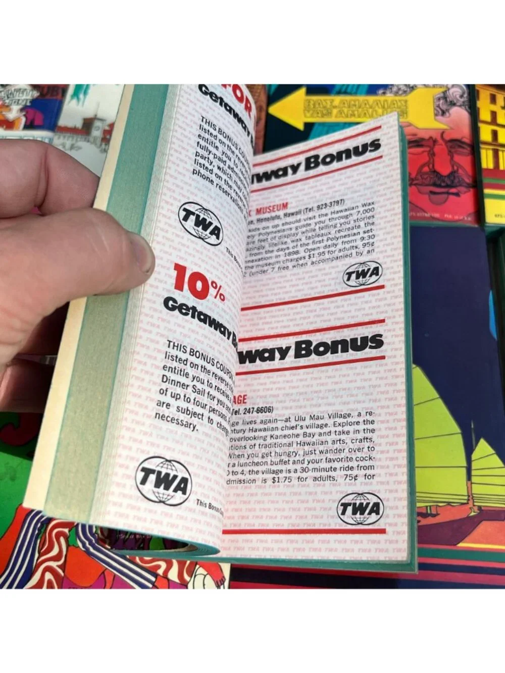 1970s TWA Getaway Guide Book Lot Vintage Travel
